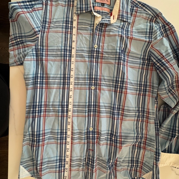 Thomas Pink Mens Plaid Buttondown Size M Casual - Picture 5 of 7